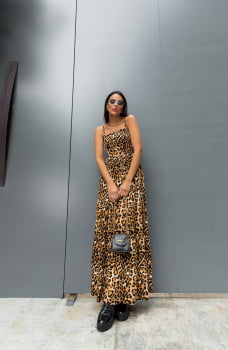 Vestido Animal Print Nicole 