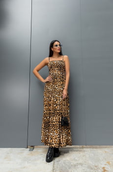 Vestido Animal Print Nicole 