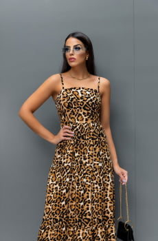 Vestido Animal Print Nicole 